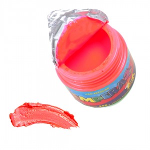 SEÑORITA TEMPERA EN POTE FLUO ROJO x 250gr